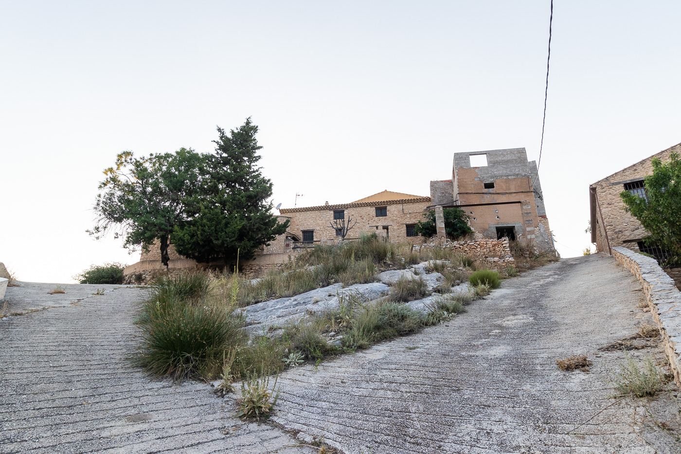 Casa de piedra en caserío