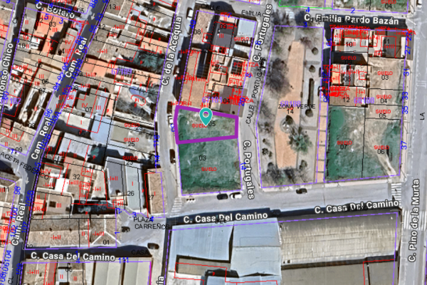 Solar urbano en el centro de Bullas (Murcia)