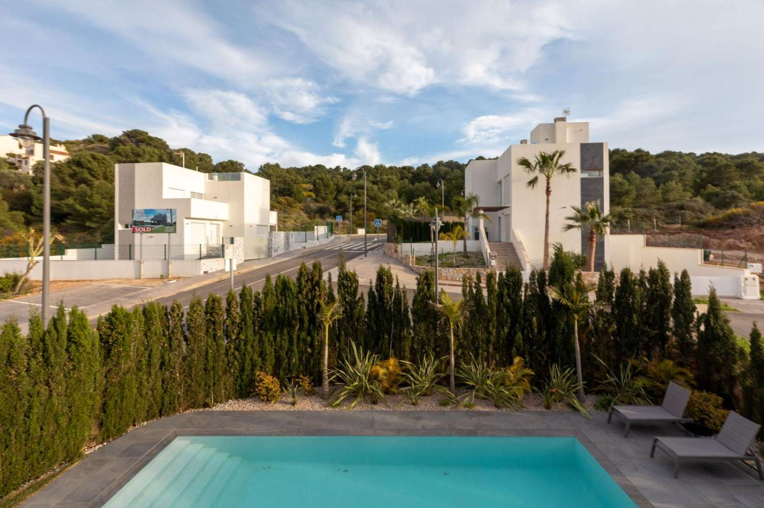 Villas independientes de obra nueva con vistas al mar en Cartagena