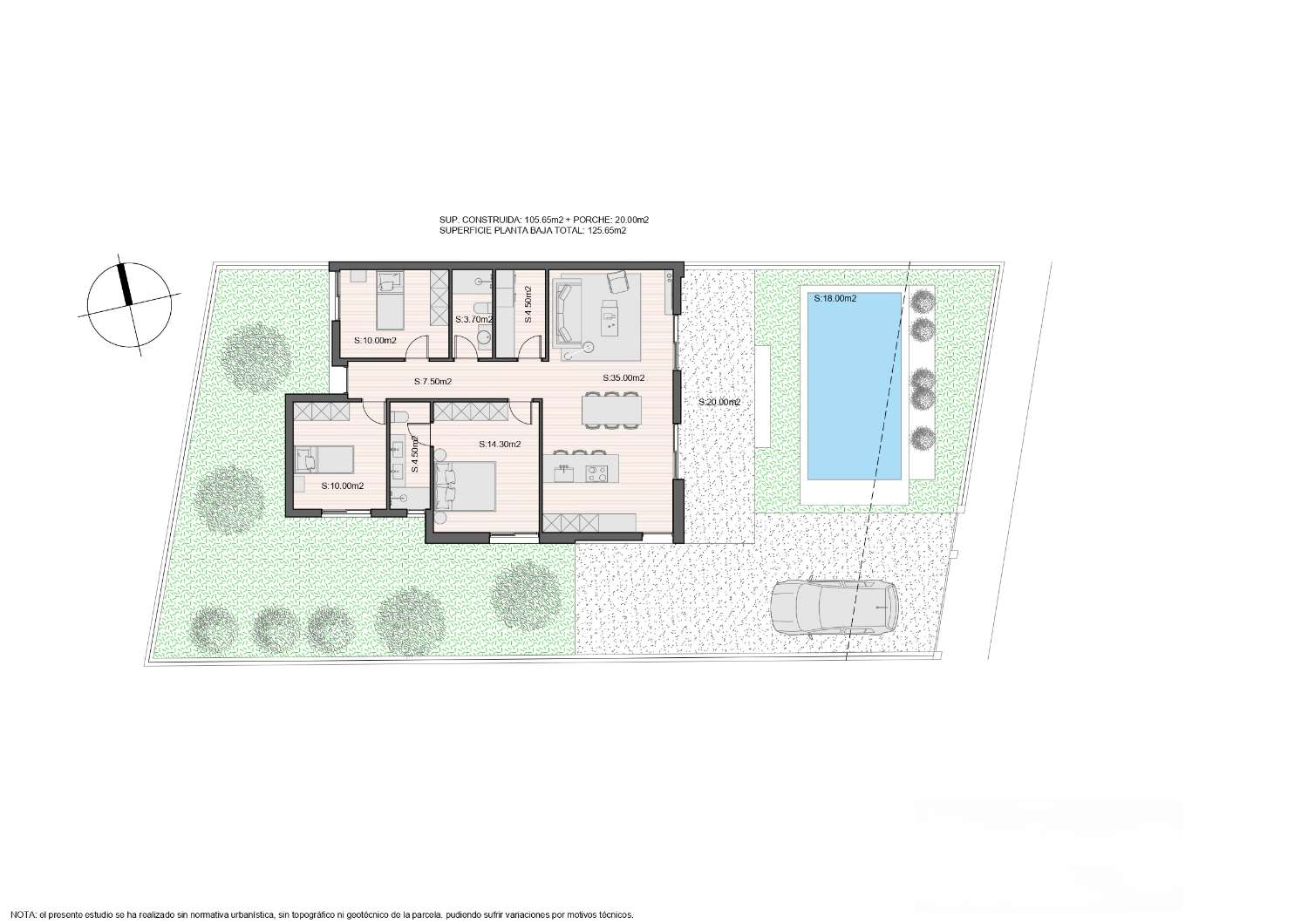 Promoción de villas independientes con piscina privada en urbanización privada de Molina de Segura.